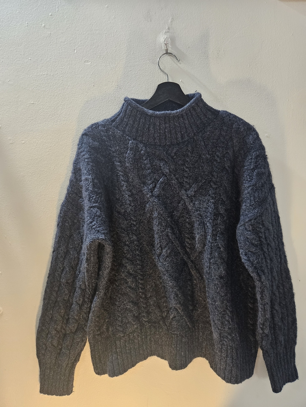 L.L Bean Alpaca Cable Knit Turtleneck Sweater